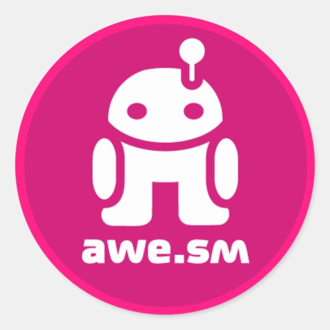 Sticker awe.sm-o (Magenta) (Devant)