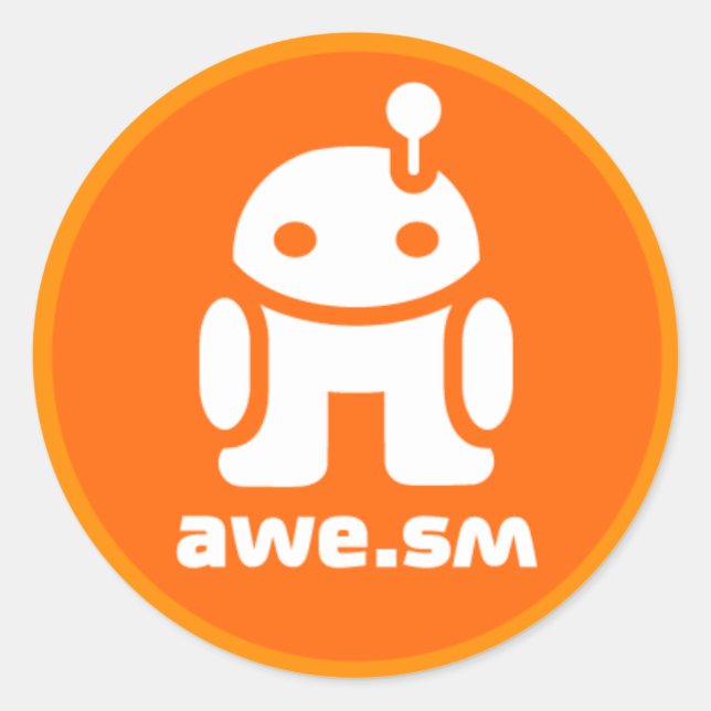Sticker awe.sm-o (orange) (Devant)