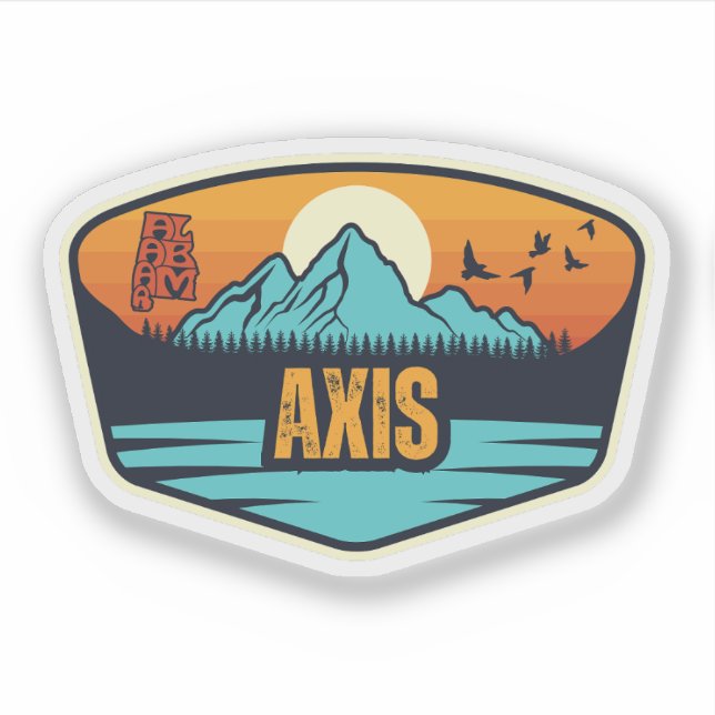 Sticker Axe, Alabama (Devant)