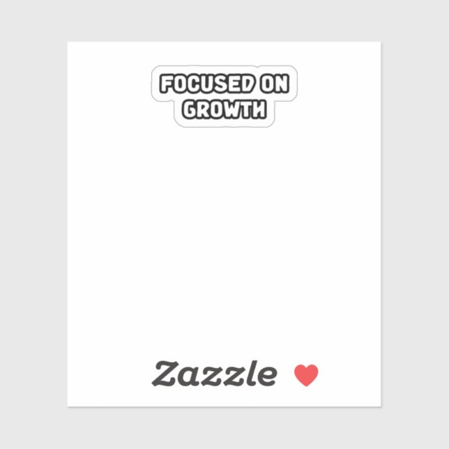 Sticker Axé Sur La Croissance Et Le Développement Personne (Feuille)