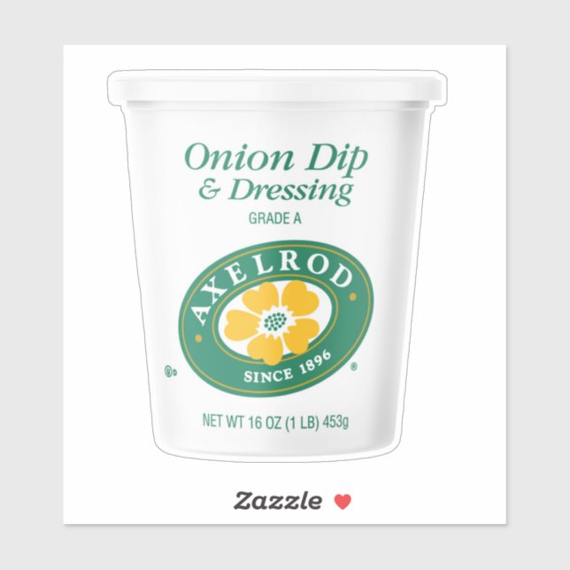 Sticker Axelrod Onion Plongée et habillage (Feuille)