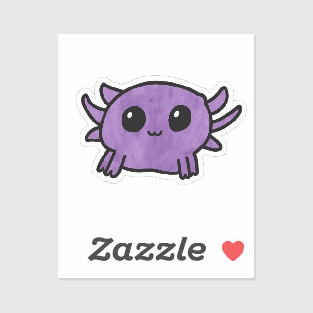 Sticker Axolotl (Feuille)
