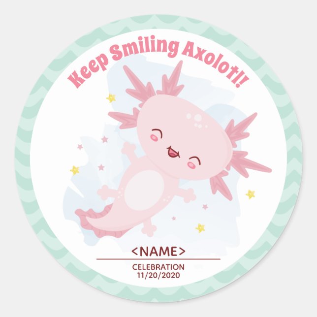 Sticker Axolotl Classic (Devant)