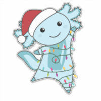 Axolotl Joyeux Noël Animaux d'hiver Axolotls