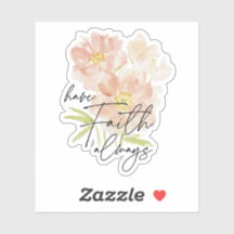 Ayez la foi toujours l'aquarelle fleur Christian