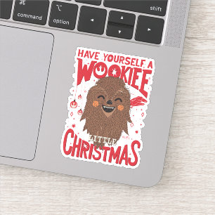 Sticker Ayez Un Petit Noël Wookiee