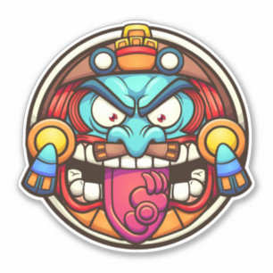 Sticker Aztec Sun
