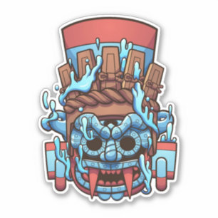 Sticker Aztec Tlaloc