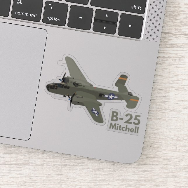 Sticker B-25 Mitchell 2ÈME GUERRE MONDIALE - Bombe moyenne (Détail)