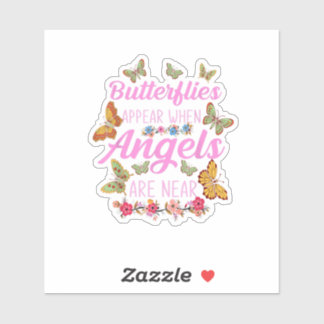 Sticker Babflies Appear When Angels Are Near