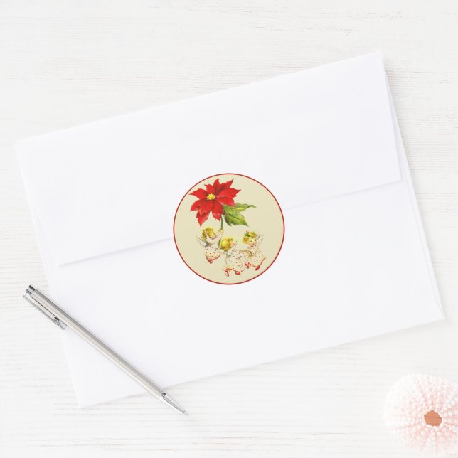 Sticker Baby Angels de danse vintage (Enveloppe)