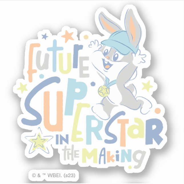 Sticker Baby BUGS BUNNY™ Future Superstar En formation (Devant)
