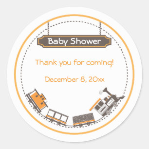 Sticker Baby Favor - Train