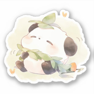 Sticker Baby Panda Obtenez un joyeux rêve