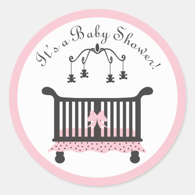 Sticker baby shower (Devant)