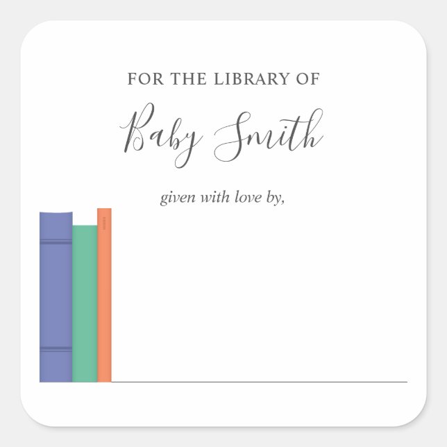 Sticker baby shower (Devant)