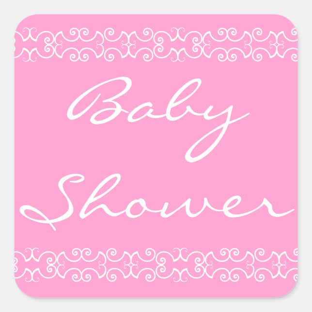 Sticker baby shower (Devant)