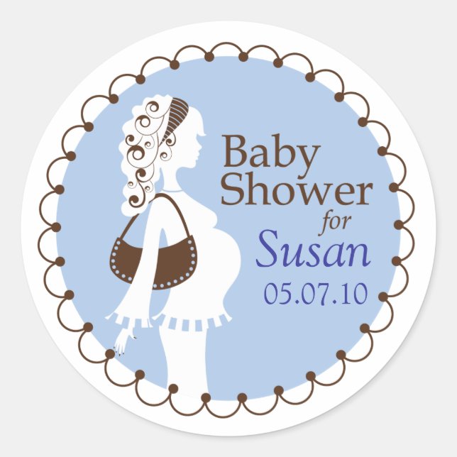 Sticker baby shower (Devant)