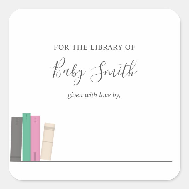 Sticker baby shower (Devant)