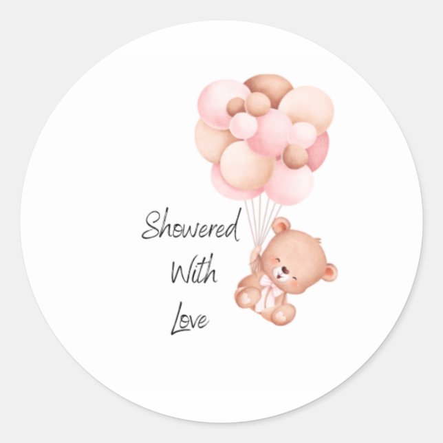 Sticker baby shower (Devant)
