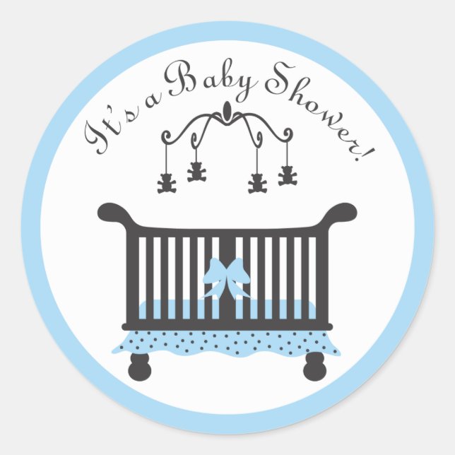 Sticker baby shower (Devant)