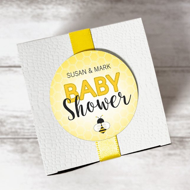 Sticker baby shower à thème d'abeille (Créateur téléchargé)