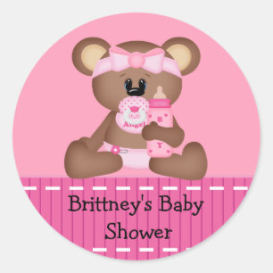 Sticker Baby shower bébé ours