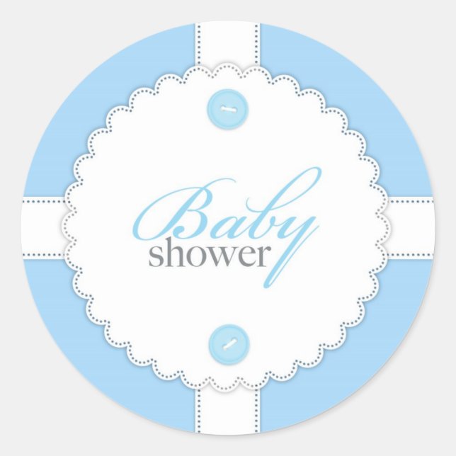 Sticker baby shower Dantel Boy (Devant)