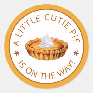 Sticker Baby shower de Thanksgiving Little Cutie P