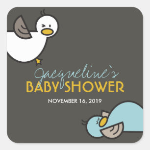 Sticker Baby shower Jouer Cartoon Duck Boy Twins