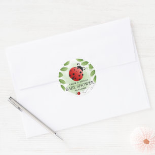 Sticker Baby shower Ladybug mignon