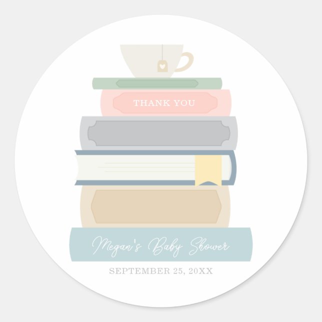 Sticker Baby shower livre (Devant)