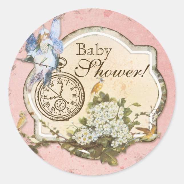 Sticker baby shower ou phoque - Princesse Féerie (Devant)