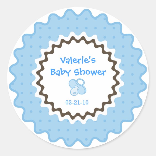 Sticker baby shower/Parti (Devant)