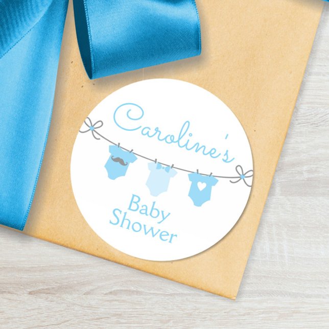 Sticker Baby shower pour bébé, Bleu (Créateur téléchargé)