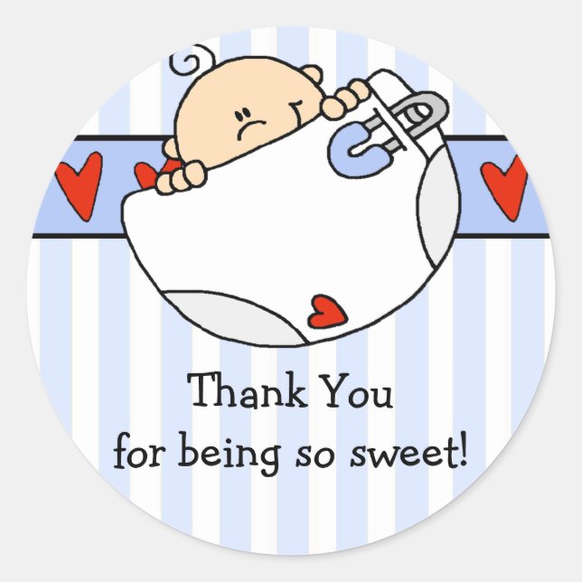 Sticker Baby shower pour bébé de Pékin (Devant)