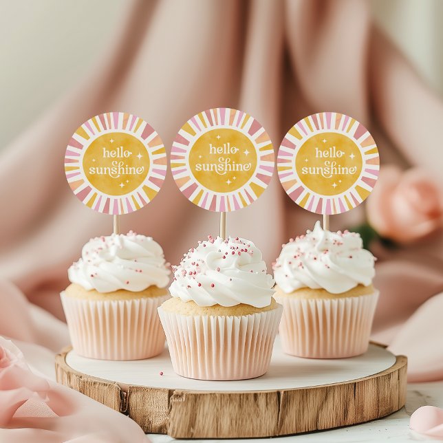 Sticker Baby shower Sunshine Boho (Créateur téléchargé)