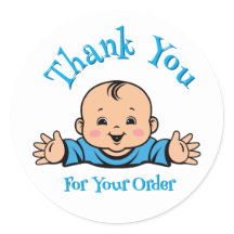 sticker baby thank you for your order