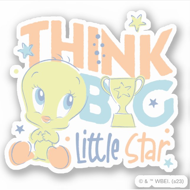 Sticker Baby TWEETY™ - Pensez à Big Little Star (Devant)