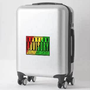 Sticker Babylon conseil révolutionnaire RASTA REGGAE