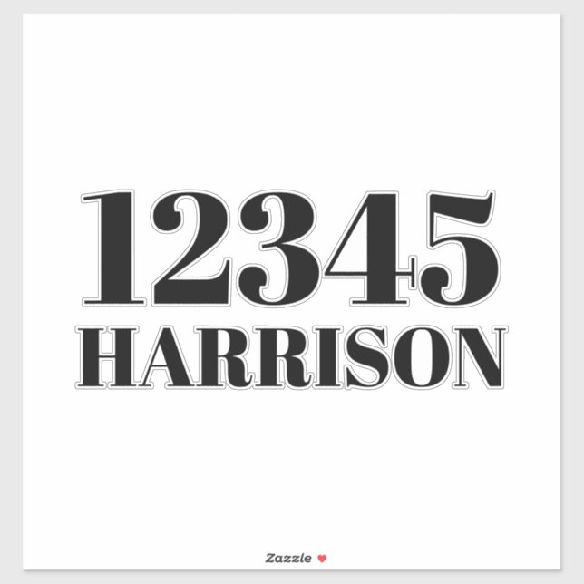 Sticker Bac de recyclage des ordures personnalisées Numéro (Feuille)