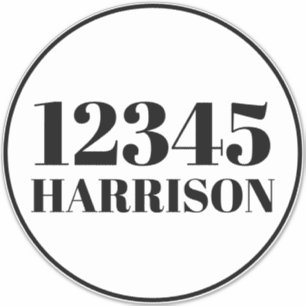 Sticker Bac de recyclage des ordures personnalisées Numéro