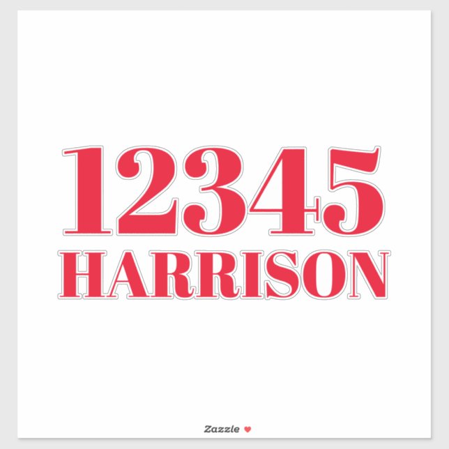 Sticker Bac de recyclage des ordures personnalisées Numéro (Feuille)