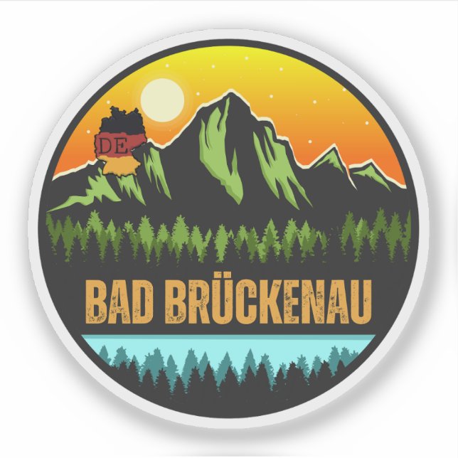 Sticker Bad Brückenau, Allemagne (Devant)