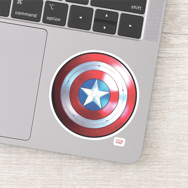 Sticker Badge Captain America Shield (Détail)