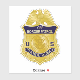 Sticker Badge de patrouille frontalière des États-Unis Imm