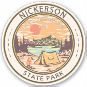 Sticker Badge du parc national Nickerson Massachusetts