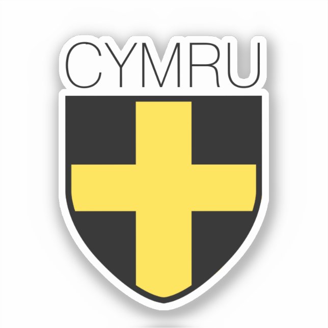 Sticker Badge Saint David (Pays de Galles/ Cymru) (Recto)