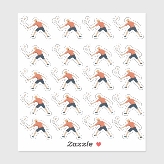 Sticker Badminton (Feuille)