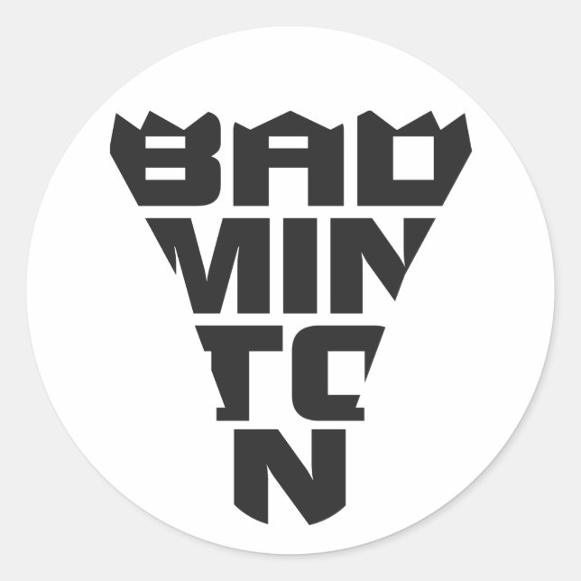 Sticker Badminton (Devant)